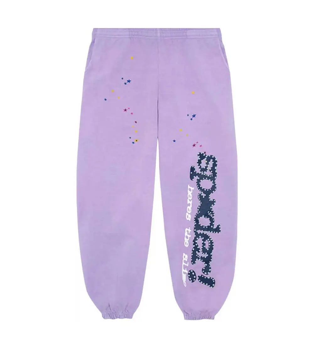 Sp5der Acai Hoodie/Sweatpants Purple (2-Piece)