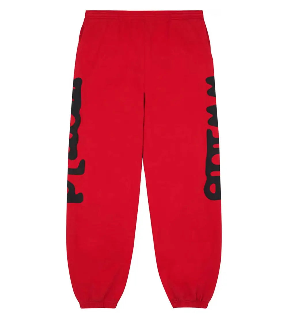 Spider Worldwide Red Printed Pants