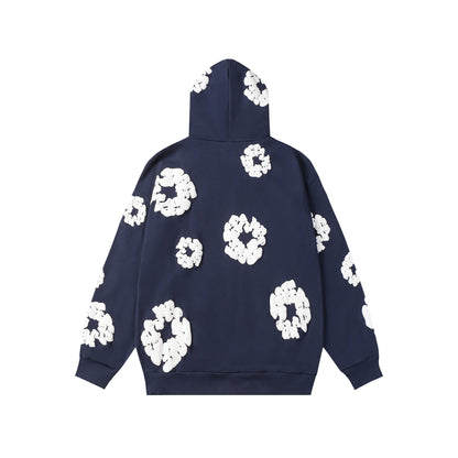 Denim Tears Cotton Wreath Navy Hoodie