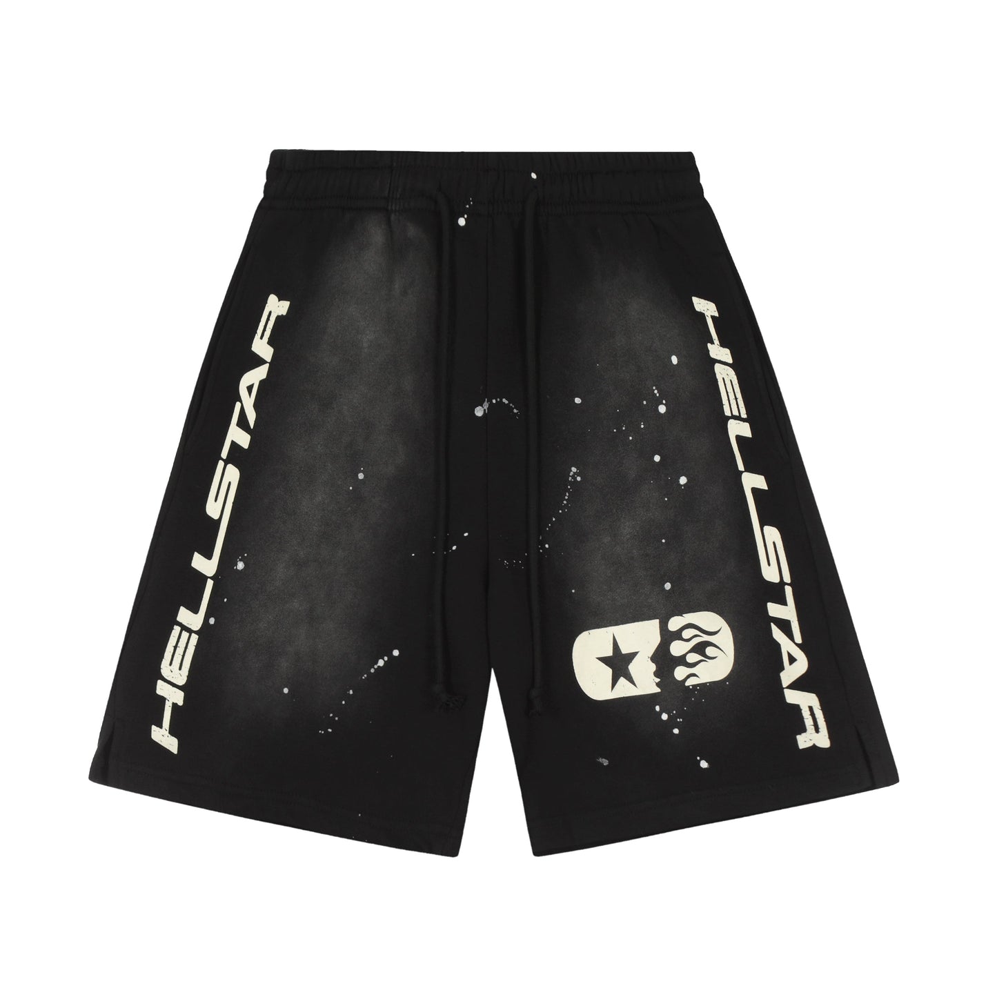 Hellstar Hoodie/Shorts Dripped Noir Unisex Studios Zip Up – Edgy Style with an Artistic Flair