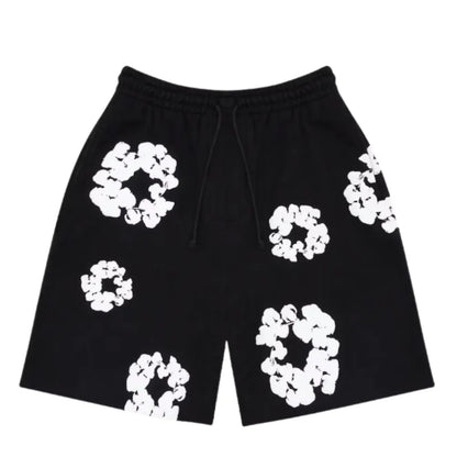 Denim Tears The Cotton Wreath Shorts Black