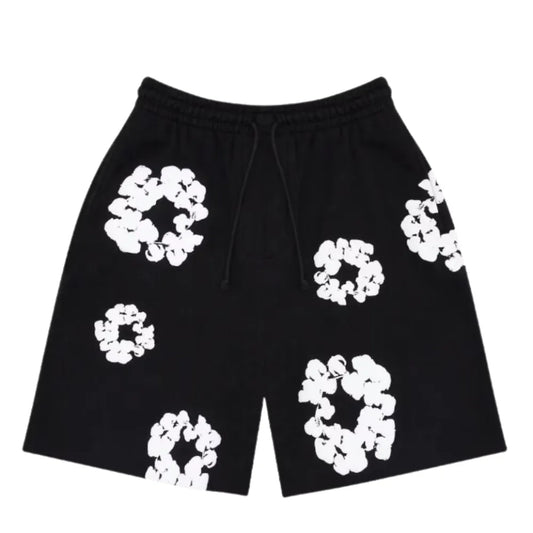 Denim Tears The Cotton Wreath Shorts Black
