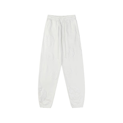 Denim Tears The Cotton Wreath All White Sweatpants