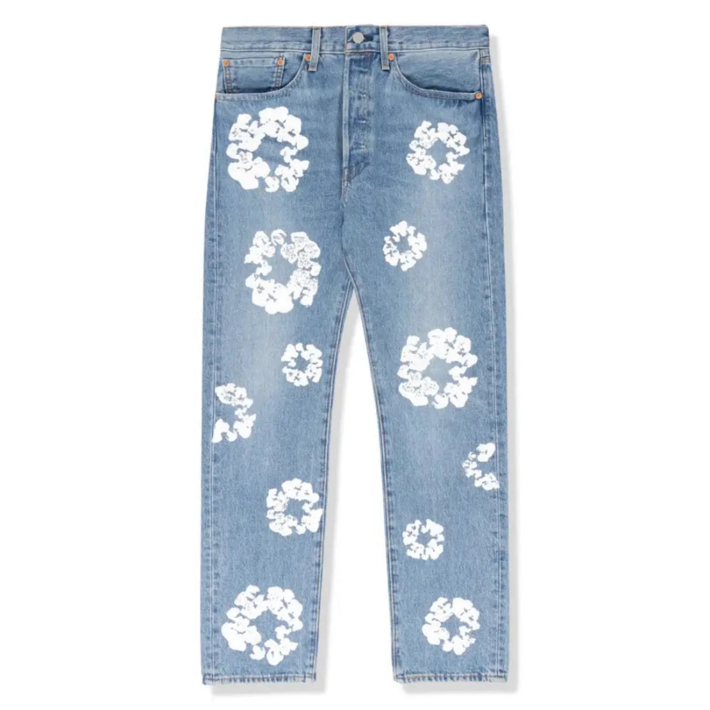Denim Tears Light Blue Heritage Jeans – Stylish Light Wash