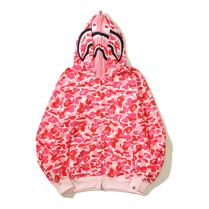 Multicolor Designer Shark Full Zip Up Unisex Y2K Style Streetwear Made with High-Quality Material