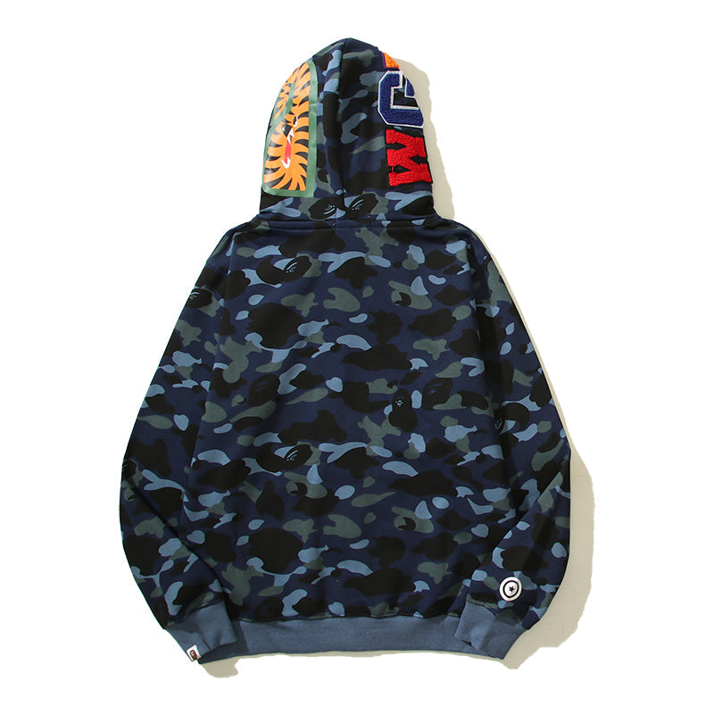 Multicolor Designer Shark Full Zip Up Unisex Y2K Style Streetwear Made with High-Quality Material