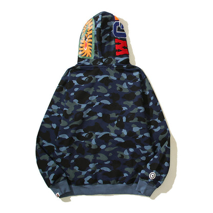 Multicolor Designer Shark Full Zip Up Unisex Y2K Style Streetwear Made with High-Quality Material