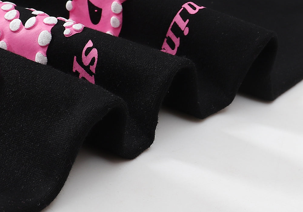 Sp5der P*nk Black Hoodie/Pants (2-Piece)