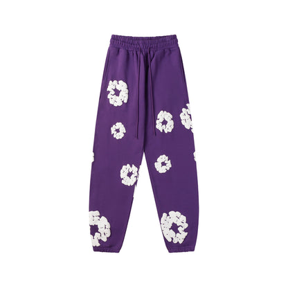 Denim Tears The Cotton Wreath Purple Sweatpants