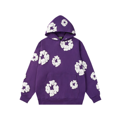 Denim Tears Cotton Wreath Purple Hoodie