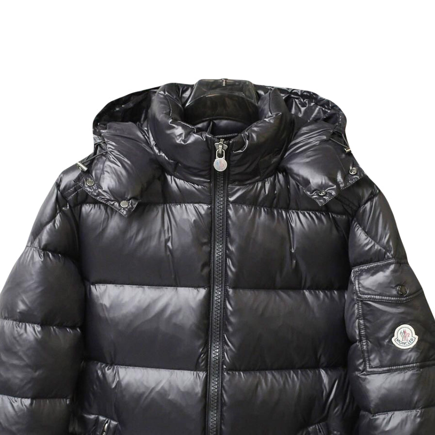 Moncler Men's Black Puffer Jacket - Stylish Winter Coat with Hood