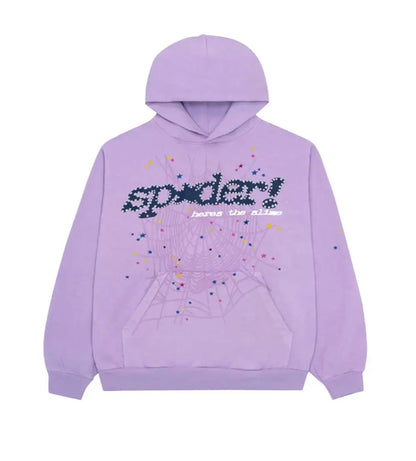 Sp5der Acai Hoodie/Sweatpants Purple (2-Piece)
