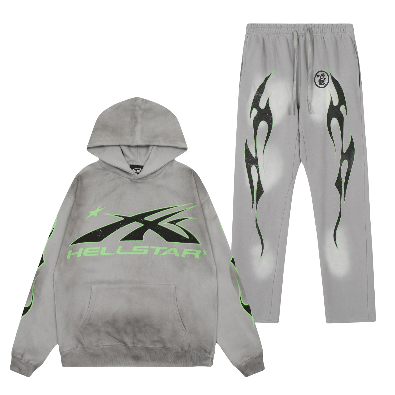 Steel Grey Unisex Hellstar Studios Hoodie/Pants (2-Piece)