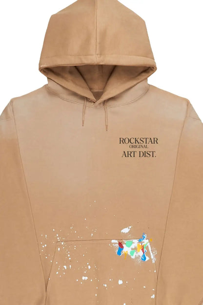 Rockstar Art Dist. Beige Graphic Hoodie