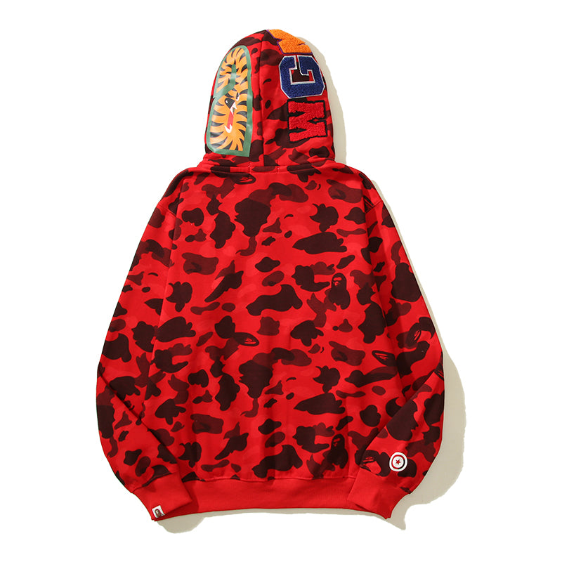 Multicolor Designer Shark Full Zip Up Unisex Y2K Style Streetwear Made with High-Quality Material