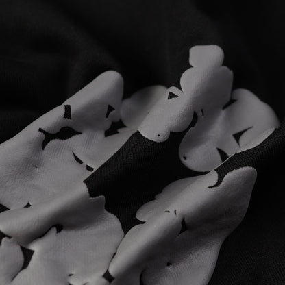 Denim Tears Cotton Wreath Black and Grey Hoodie