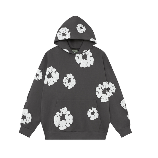 Denim Tears Cotton Wreath Dark Grey Hoodie