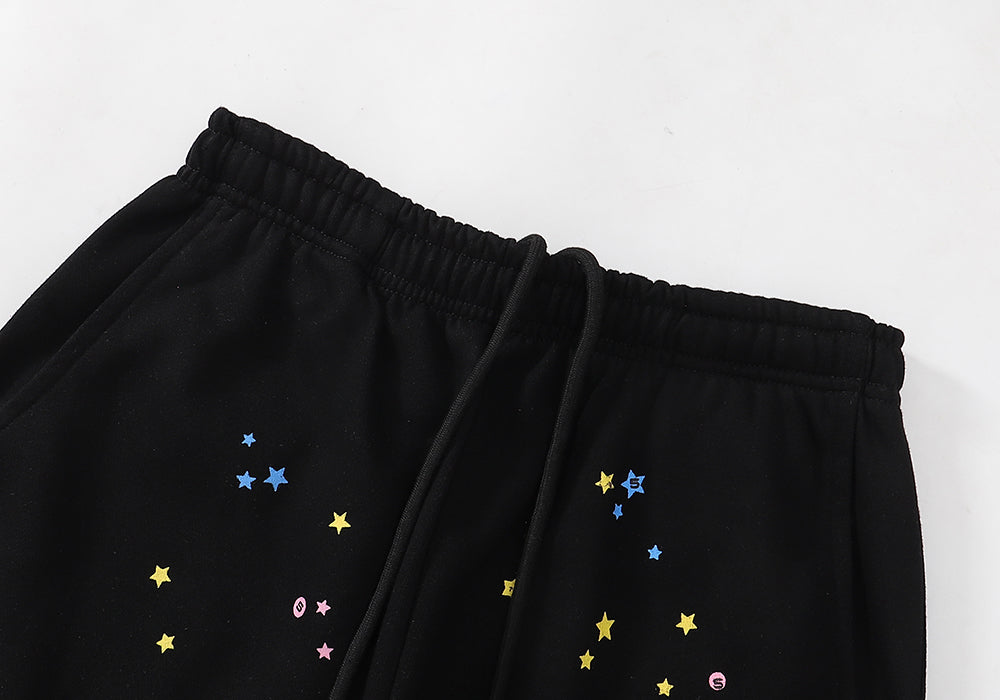 Sp5der P*nk Black Hoodie/Pants (2-Piece)
