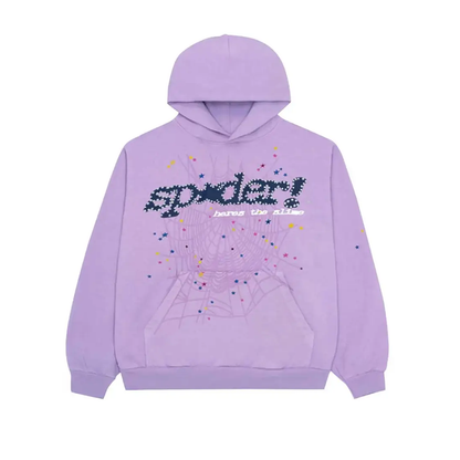 Sp5der Acai Hoodie Purple