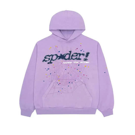 Sp5der Acai Hoodie Purple