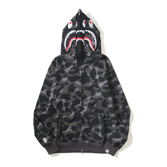 Multicolor Designer Shark Full Zip Up Unisex Y2K Style Streetwear Made with High-Quality Material