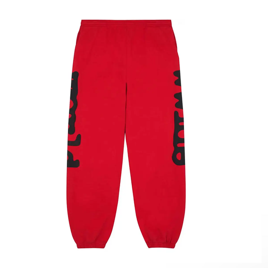 Spider Worldwide Red Printed Pants