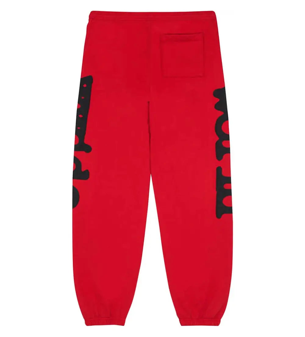 Spider Worldwide Red Printed Pants