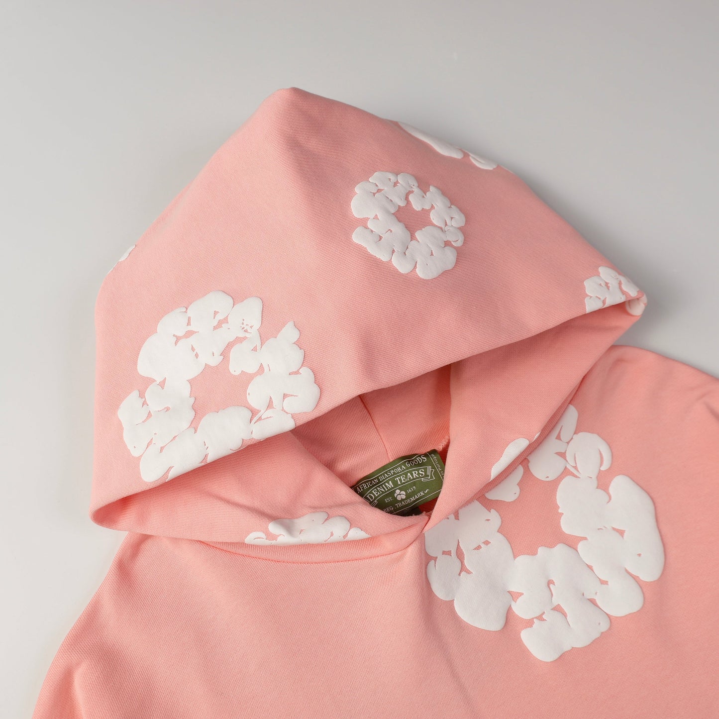 Denim Tears Cotton Wreath Peach Hoodie