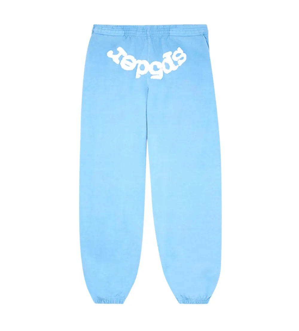 Sp5der Web Hoodie Sky Blue Hoodie/Pants (2-Piece)