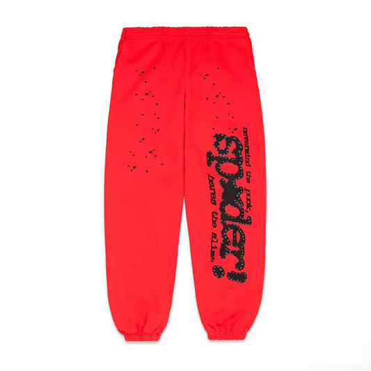 Sp5der P*nk Sweatpants V2 Red