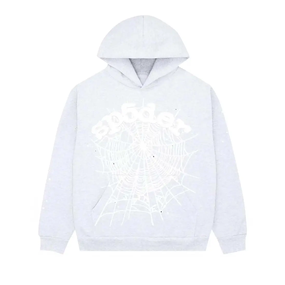Sp5der OG Web Hoodie Heather Grey