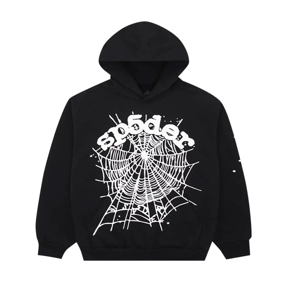 Sp5der AND Web Hoodie Black