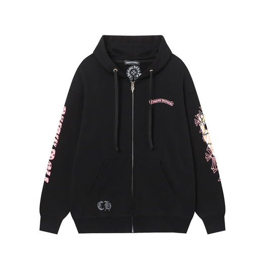 CH-Chrome Hearts Zip Up Hoodie 9821