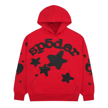 Sp5der Beluga Red Hoodie