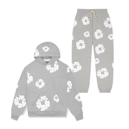 Denim Tears The Cotton Wreath Grey Hoodie/Pants (2-Piece)