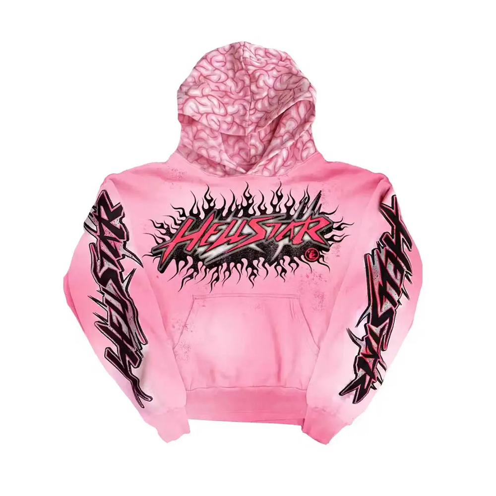 Hellstar Brainwashed Hoodie Pink