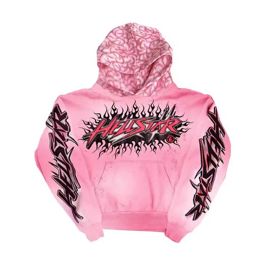 Hellstar Brainwashed Hoodie Pink