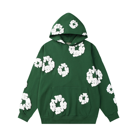 Denim Tears Cotton Wreath Green Hoodie