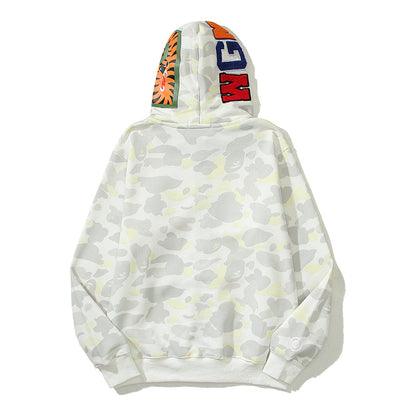 Glow In The Dark Designer Shark Full Zip Up Unisex Y2K Style Streetwear Made with High-Quality Material