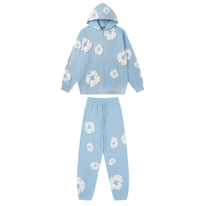 Denim Tears Cotton Wreath High Quality Variety Set Hoodie/Pants (2-piece)