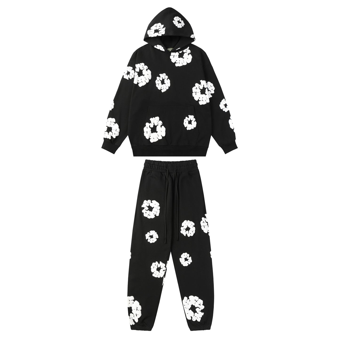 Denim Tears Cotton Wreath High Quality Variety Set Hoodie/Pants (2-piece)
