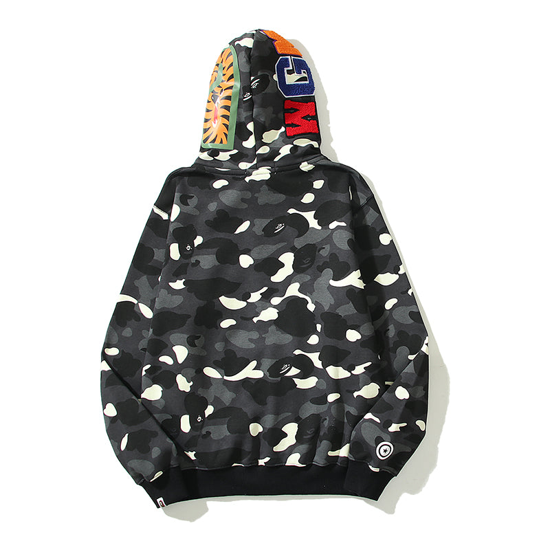 Glow In The Dark Designer Shark Full Zip Up Unisex Y2K Style Streetwear Made with High-Quality Material