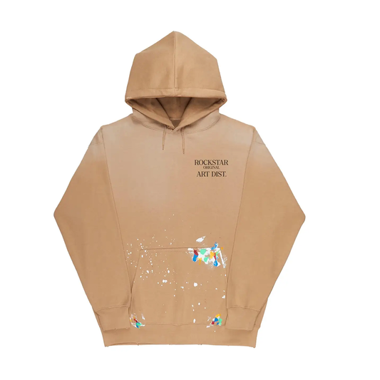 Rockstar Art Dist. Beige Graphic Hoodie