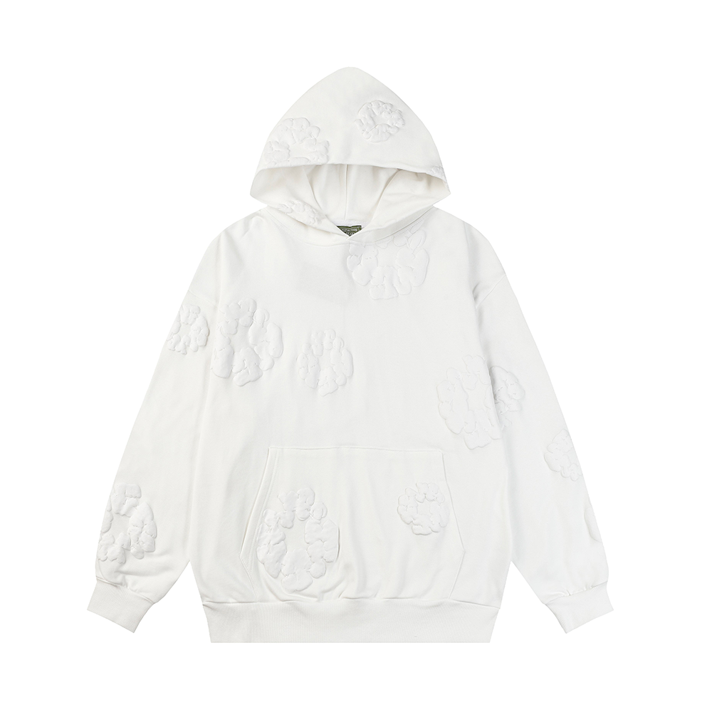 Denim Tears Cotton Wreath All White Hoodie