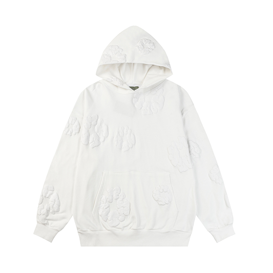 Denim Tears Cotton Wreath All White Hoodie