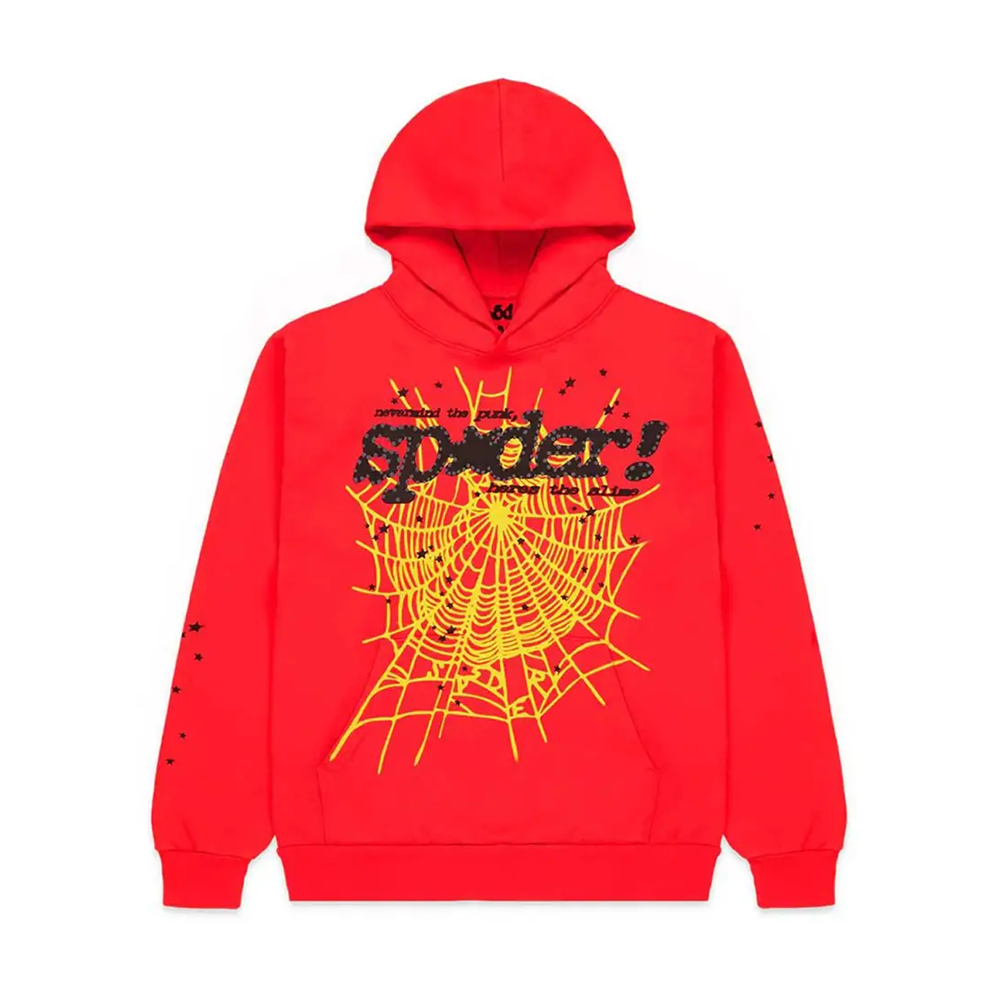 Sp5der P*nk Hoodie V2 Red