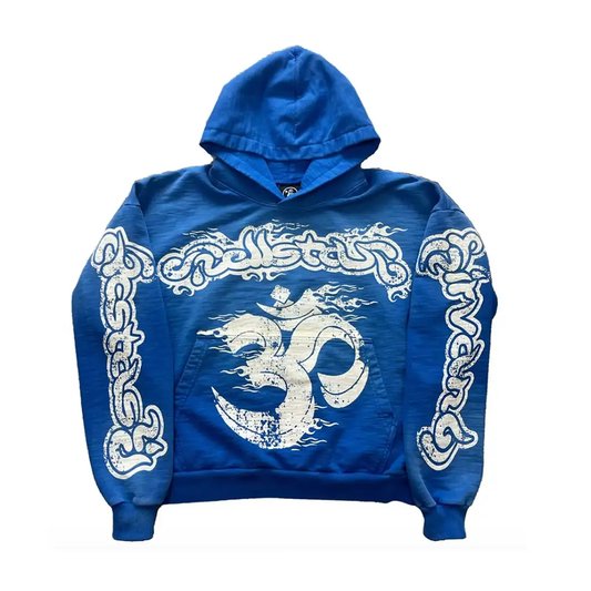 Hellstar Blue Yoga Hoodie Blue