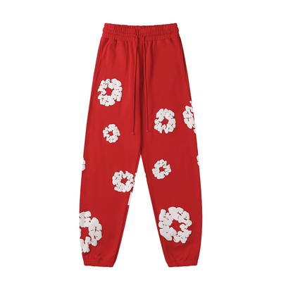 Denim Tears The Cotton Wreath Red Sweatpants