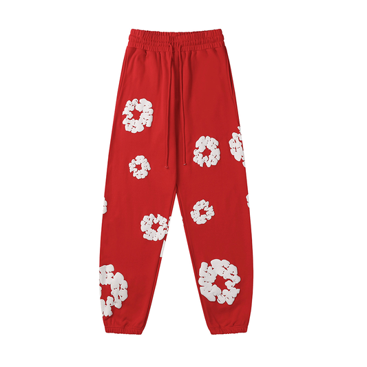 Denim Tears The Cotton Wreath Red Sweatpants