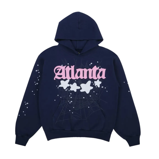 Sp5der Atlanta Hoodie Navy